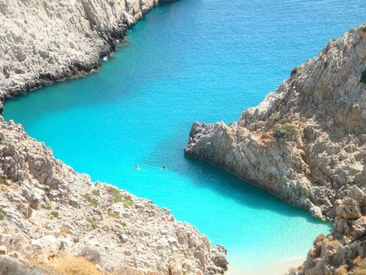 House With Sea View Close To Platanias Vrisai Luaran gambar